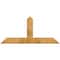 Ekena Millwork Portland Rough Sawn Timber Gable Bracket, Western Red Cedar, 60"W x 27"H x 4"D x 6"F, 11/12 Pitch GBW060X27X0406POR00RWR - alternate 1